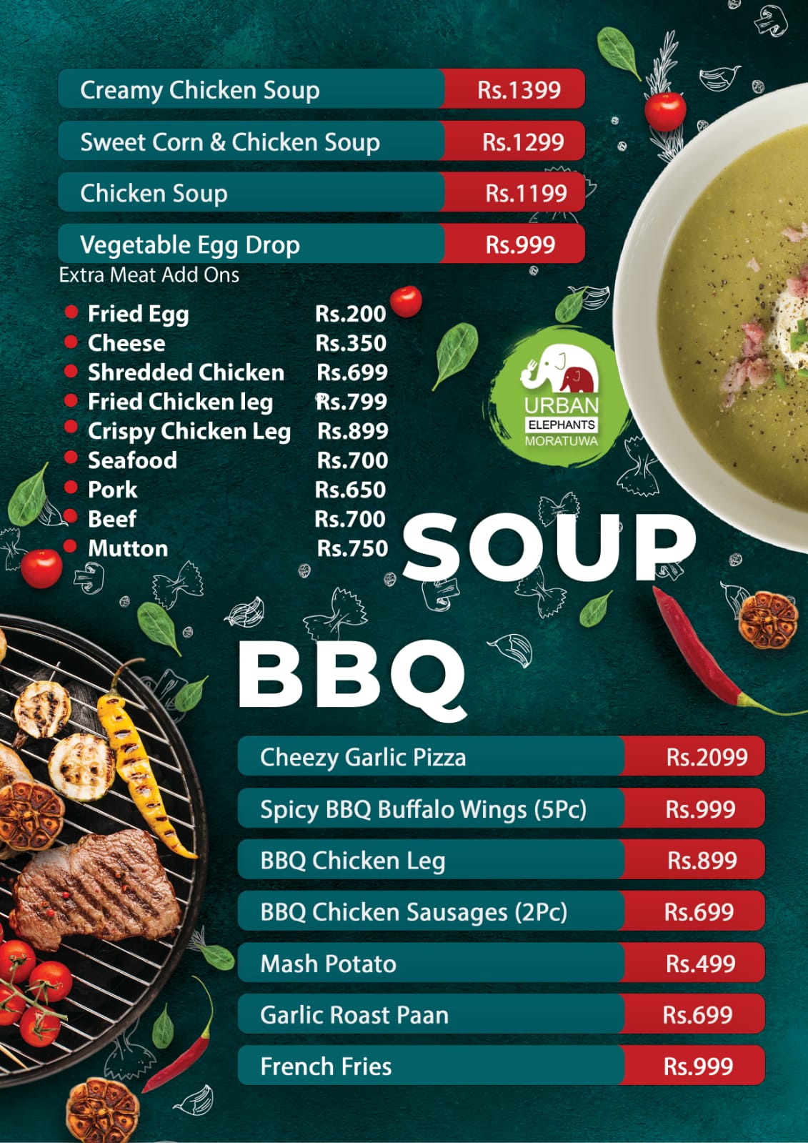 Soup Menu
